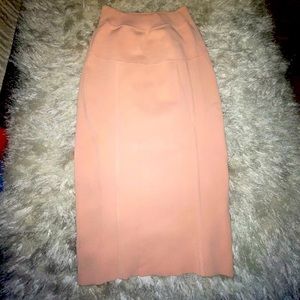 Kendall and Kylie bandage midi skirt in blush pink size S